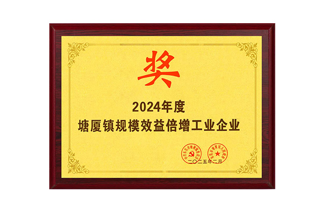 Industrial enterprises in Tangxia Town with doubled scale benefits in 2024
