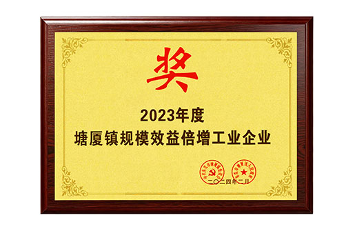 2023 Tangxia Town Industrial Enterprises with Scaled Growth & Improved Benefits