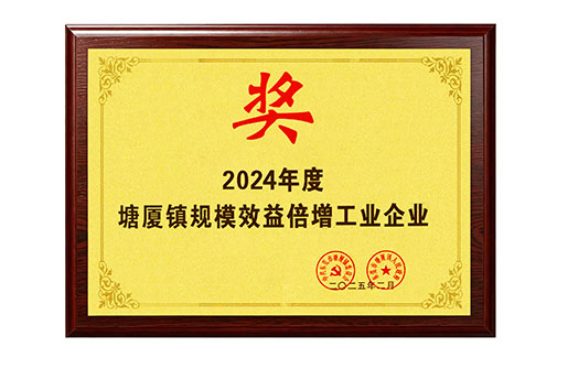 Industrial enterprises in Tangxia Town with doubled scale benefits in 2024